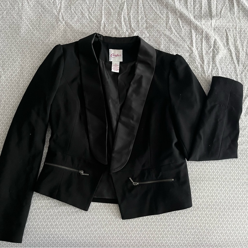 Candies Black Blazer Tailored Suit Jacket